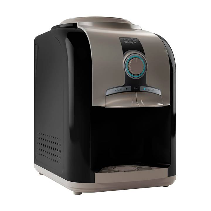 Bebedouro de Mesa para Garrafão Esmaltec Gelágua Compressor Preto EGM30 110V