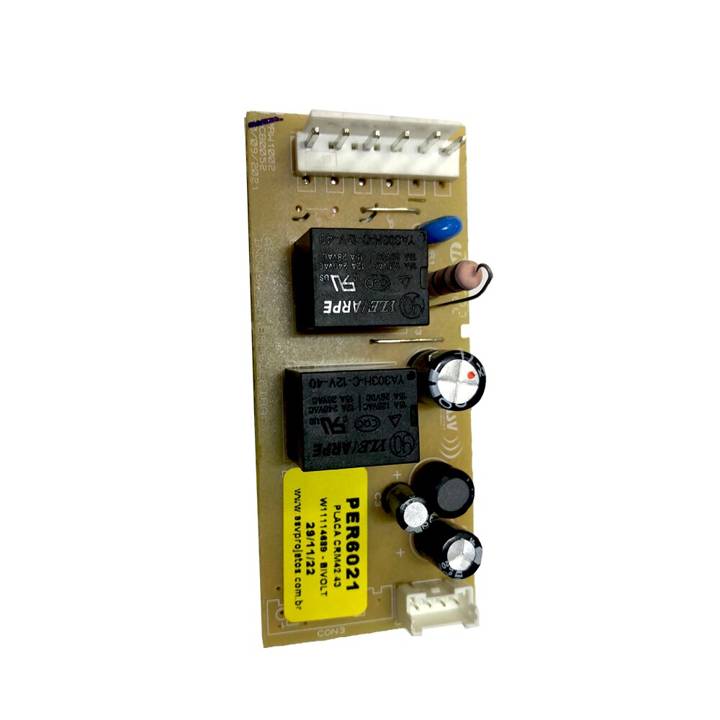Kit Placa de Controle e Console Branco ASV Compatível com Refrigerador Brastemp/Consul PER6021 Bivolt