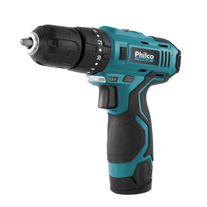 Parafusadeira Philco Force 3 em 1 Speed Control 1500RPM à Bateria PPF03M Bivolt