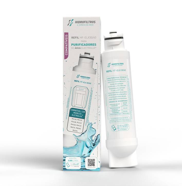 Refil Filtro para Purificadores Electrolux HF-ELX 30/40 Hidrofiltros