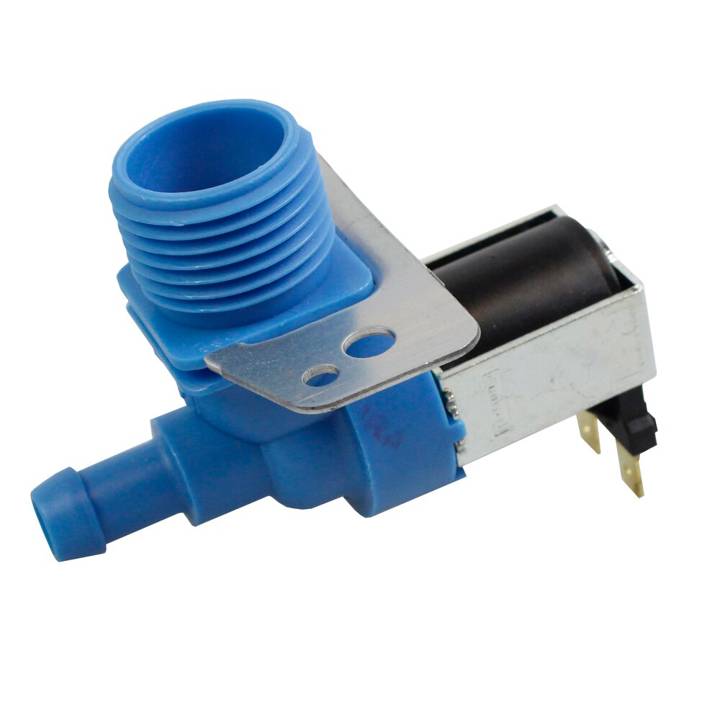 Válvula Água com Suporte Fixo Rosca Grossa Compatível Lavadora Brastemp 97627610000 220V Emicol