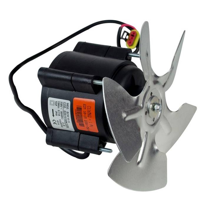 Micro Motor Eletrônico Elco 1/40 com Hélice de Alumínio 155mm e Fixação Universal ECM 10-15 220V-50/60HZ 220V