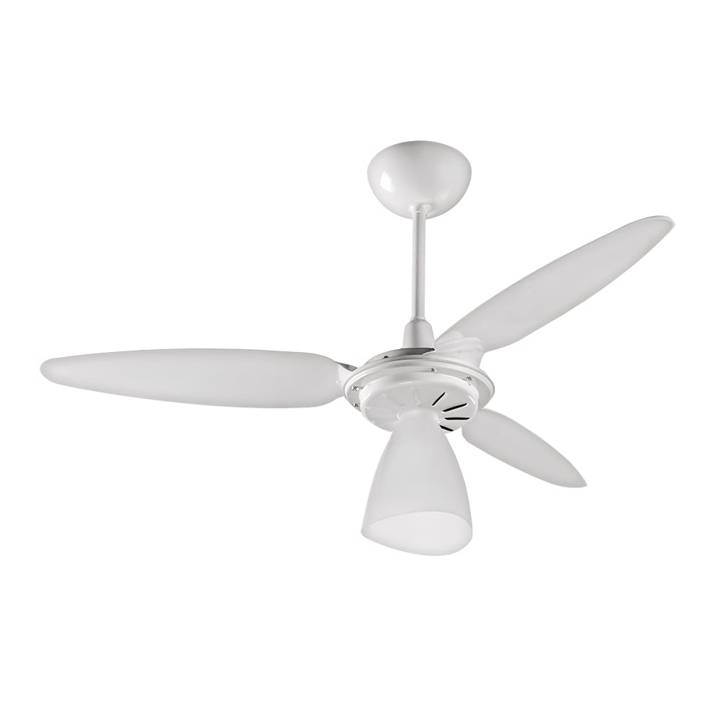 Ventilador de Teto Ventisol Wind Light 3 pás com Lustre Branco 220V