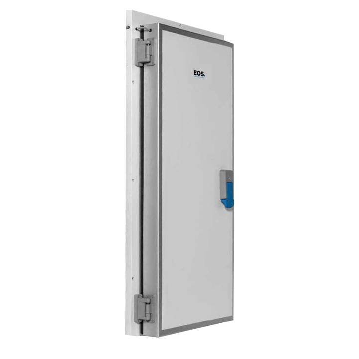Porta Giratória EOS para Câmara Fria 800 x 1800mm Esquerda 3 Batentes para Resfriados Mod 500-TR com Kit