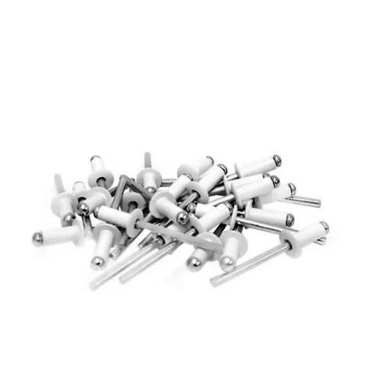 Rebite Repuxo 312 - 3.2 X 12mm Alumínio Branco Pacote 1000 Peças