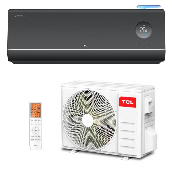 Ar-Condicionado Split Inverter 12000 BTUs TCL Fresh In 3.0 High Wall Black Só Frio TAC-12CFG3B-INV 220V