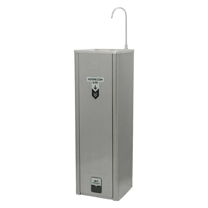 Bebedouro Purificador de Pressão IBBL Puripress Hands Free com Acionamento por Pedal Inox 110V