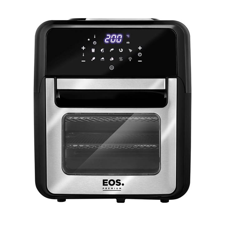Fritadeira Sem Óleo Air Fryer EOS 12 Litros Premium Digital Touch Inox EAF12I 110V