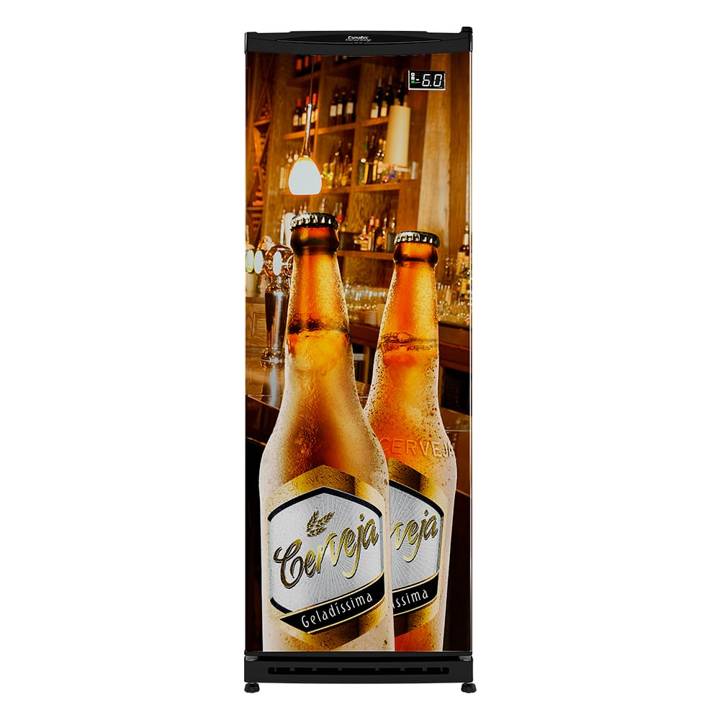 Cervejeira Esmaltec Vertical 348 Litros Geladíssima Adesivada CV300R 220V