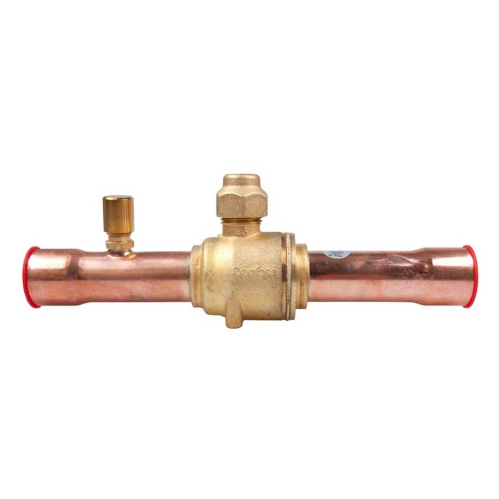 Válvula Esférica Danfoss 009L7055 GBC 7/8 Solda Com Porta De Acesso (Tipo Schrader)