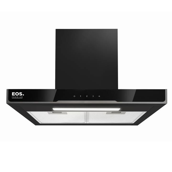 Coifa e Depurador de Parede EOS 60cm Premium Digital Touch Inox e Preto ECO60PTDP 110V