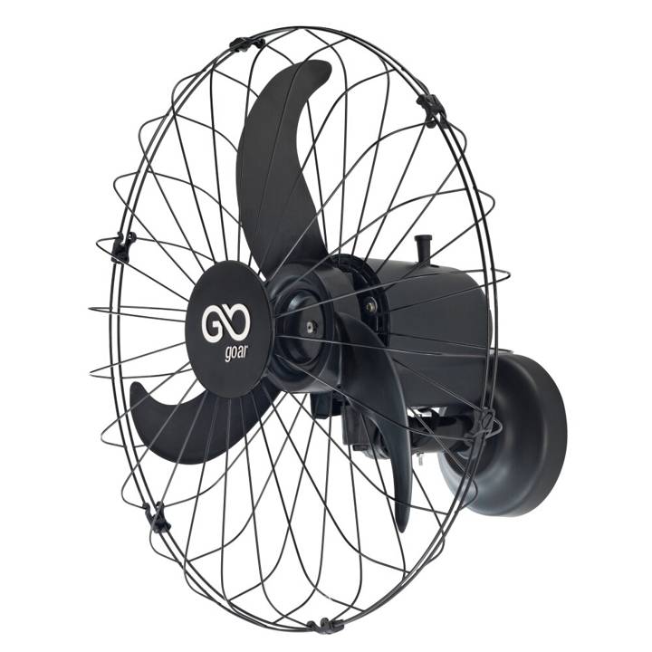 Ventilador de Parede Oscilante Goar 60cm Preto Bivolt