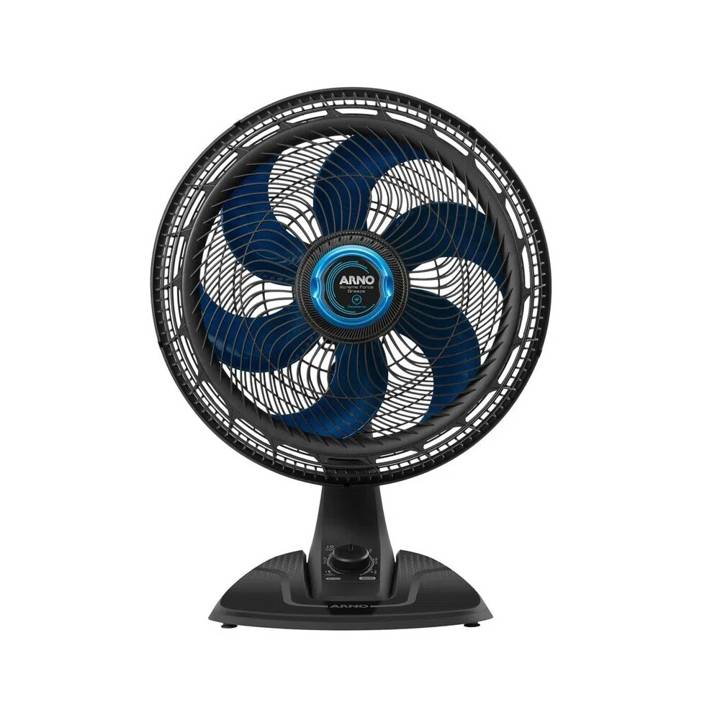 Ventilador de Mesa Arno Xtreme Force Breeze Repelente com 6 pás 40cm Preto VB55 110V