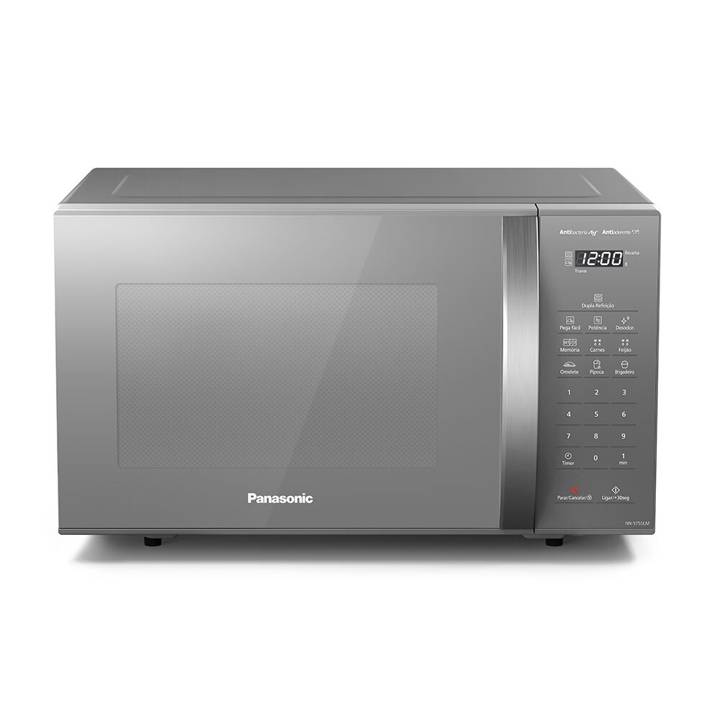 Micro-ondas Panasonic 27 Litros 3 Receitas Prata ST55LMRUN 110V