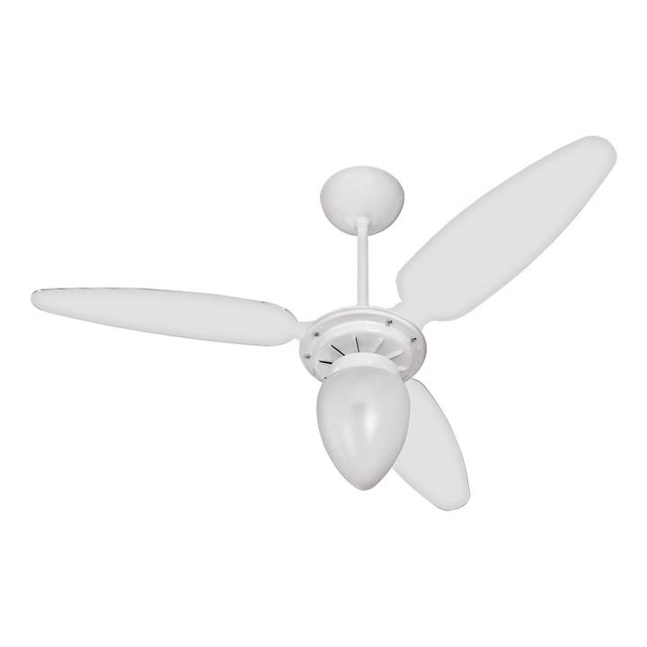 Ventilador de Teto Ventisol Wind 3 pás com Lustre Branco 220V