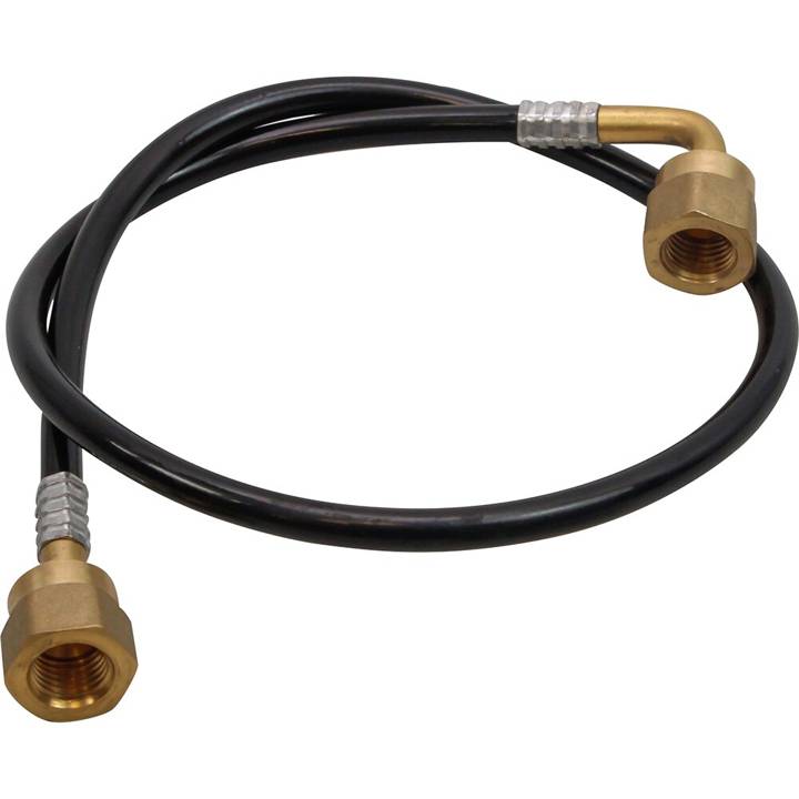 Capilar 1/4 SAE 2mm 0.5M Flexível Conector 1 Lado Reto 1 lado Curvo Eos