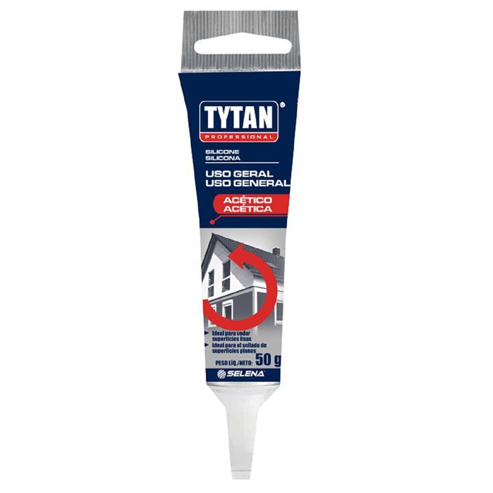 Selante De Silicone Transparente 50G Tytan