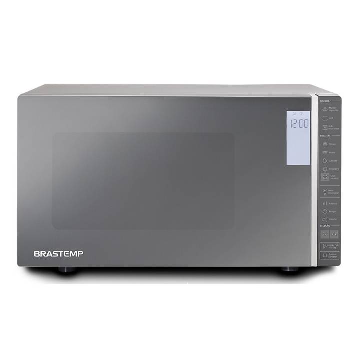 Micro-ondas Brastemp 32 Litros Inox com Grill e Painel Integrado BMG45ARANA 110V
