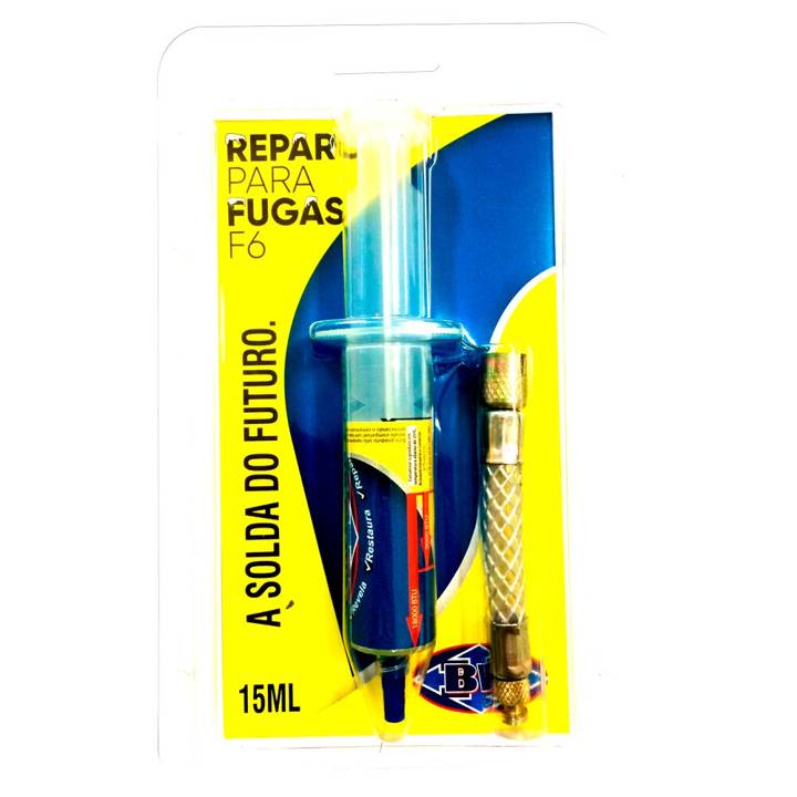 Tapa Fugas Seringa Dosadora com Mangueira 15ml Brasweld