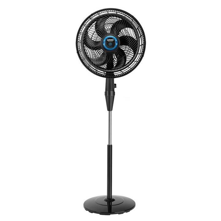 Ventilador de Coluna Arno Ultra Silence Force Repelente Líquido com 6 Pós 40cm Preto VD5C 110V