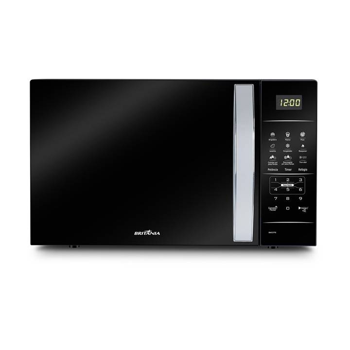 Micro-ondas Britânia 34 Litros Porta Espelhada Preto 1400W BMO34PB 220V