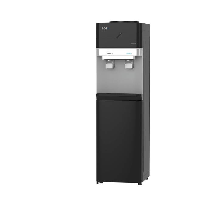 Bebedouro de Coluna para Garrafão com Armário EOS Mineralle Compressor Preto EBC01PCA 220V