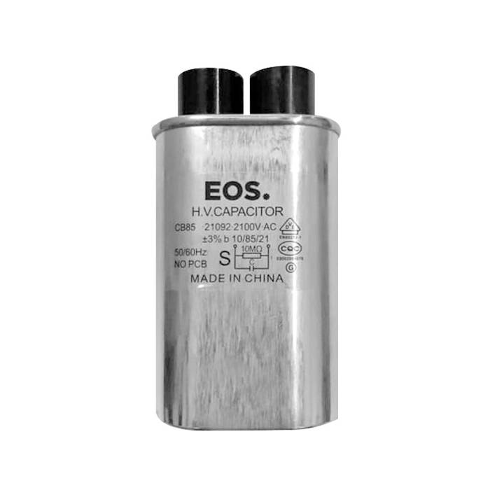 Capacitor Simples Oval 0,90 Uf X 2100V para Microondas com Terminal Largo 6,3mm EOS