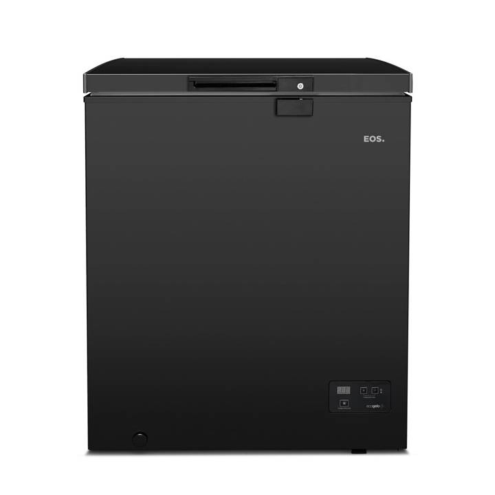 Freezer e Conservador Horizontal EOS 110 Litros EcoGelo Preto EFH120XDP 220V
