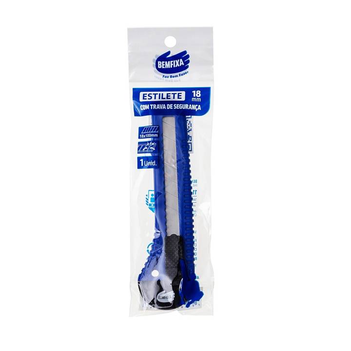 Estilete Bemfixa 18mm x 100mm 5474