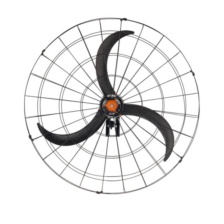 Ventilador de Parede Industrial Goar Oscilante com 3 pás 1M Preto Bivolt