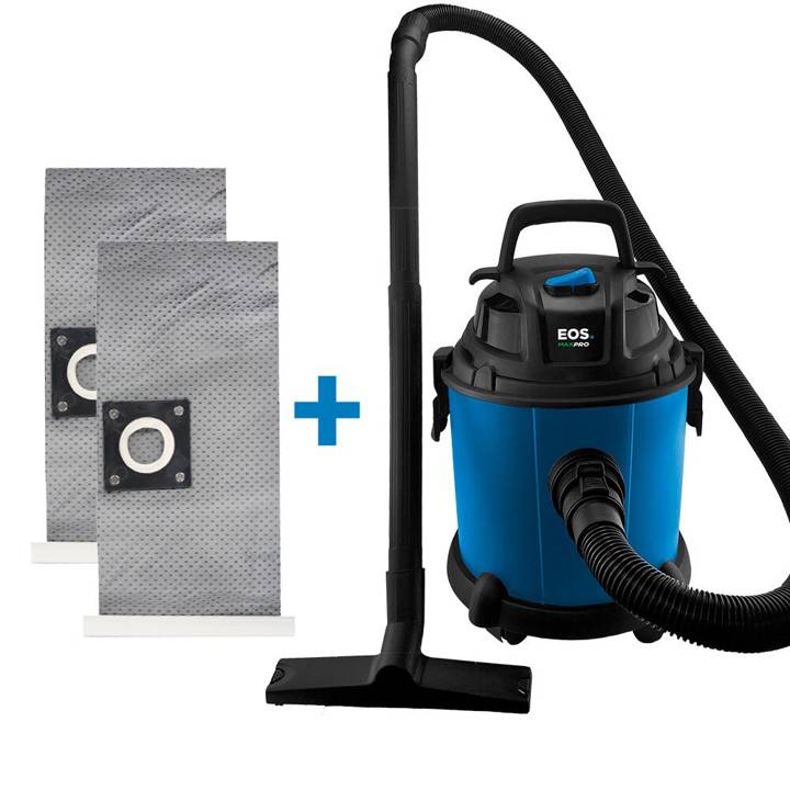 Kit Aspirador de Água e Pó EOS 15 Litros Max Pro 1450W EAI15P 220V + 2 Sacos Extras